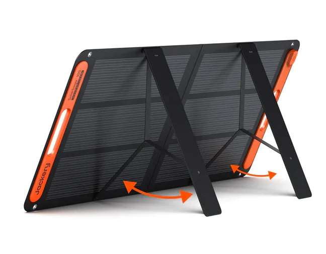 Jackery SolarSaga 100W review portable solar panel unfolded