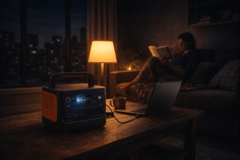 Portable power station indoors safety guide for camping and home backup