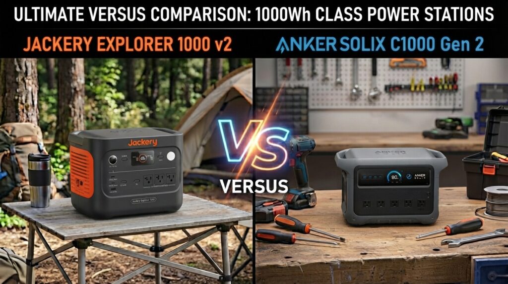The ultimate showdown: Jackery Explorer 1000 v2 vs Anker SOLIX C1000 Gen 2 for off-grid power.