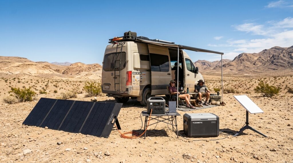 Guide showing exactly what can a 200w solar panel run for camping and RVs
