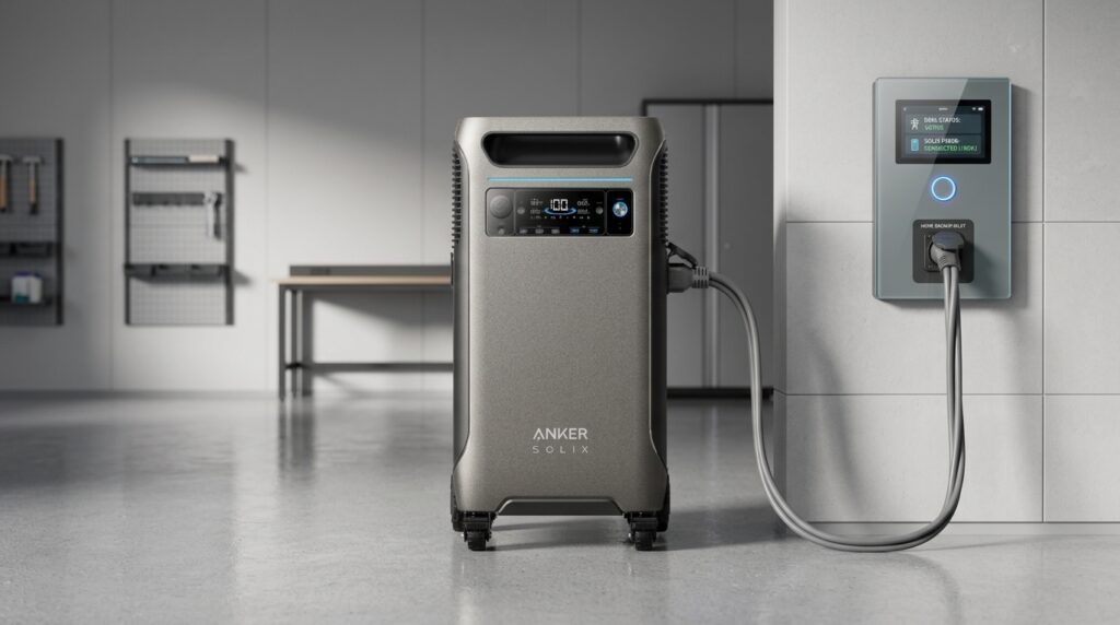 Anker SOLIX F3800 home backup battery system featured in our anker solix f3800 review.