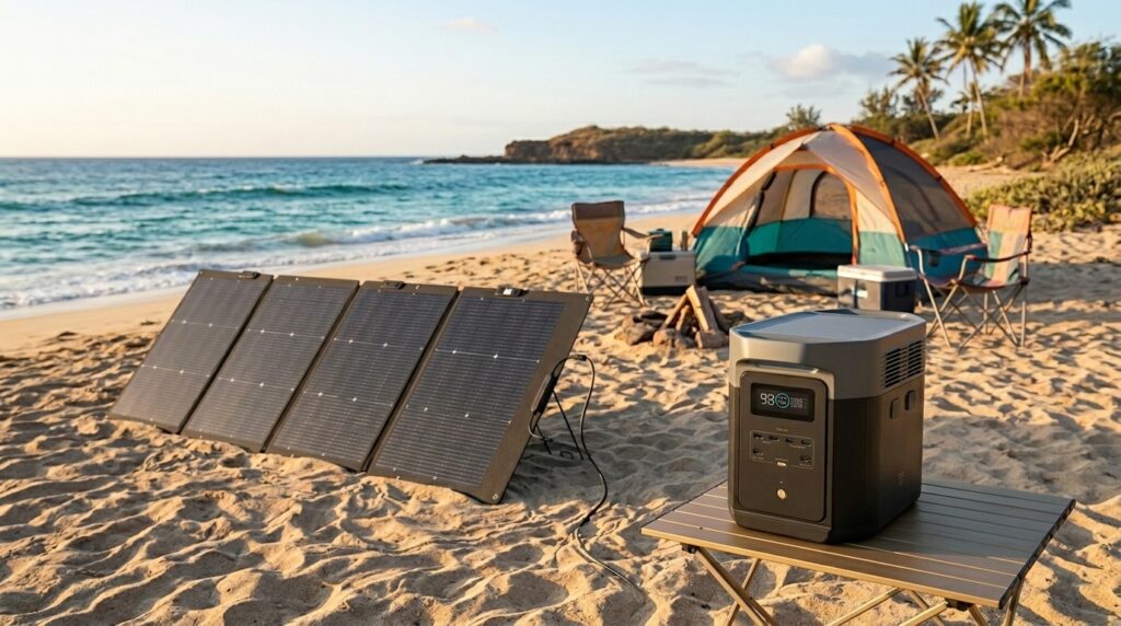 EcoFlow 220W Bifacial unit ranked among the best solar panels for EcoFlow DELTA 2 Max.