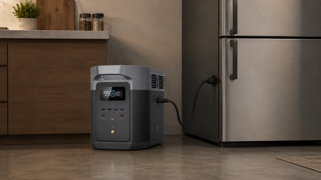 EcoFlow DELTA 2 Max ranked as the overall best solar generator for refrigerator use.