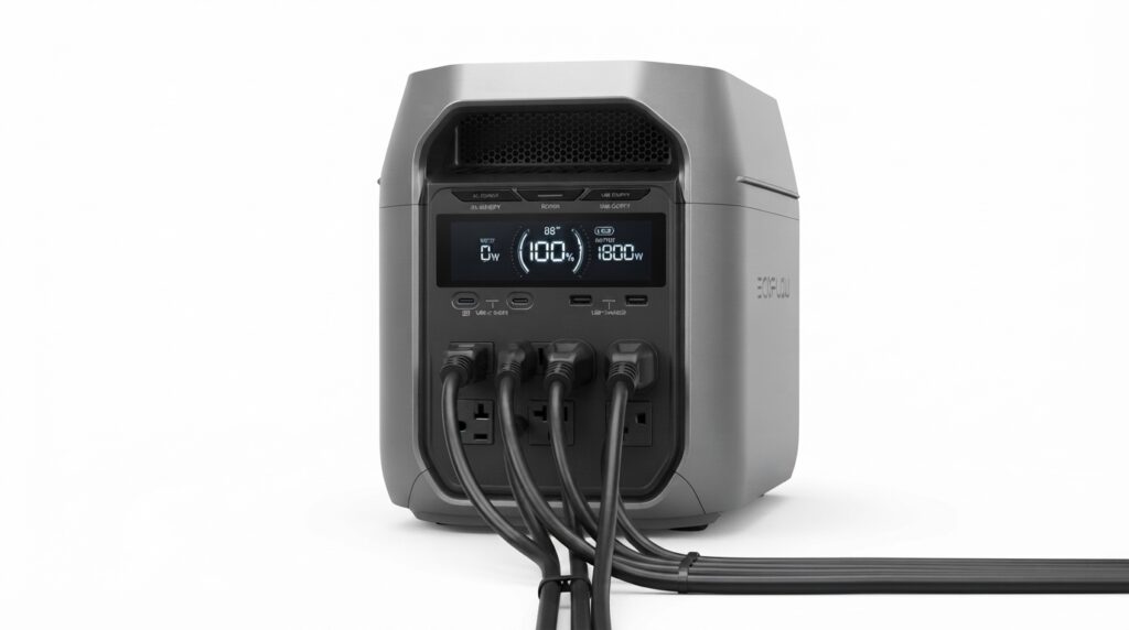 Testing the 1800W AC output ports for the ecoflow delta 3 plus review.