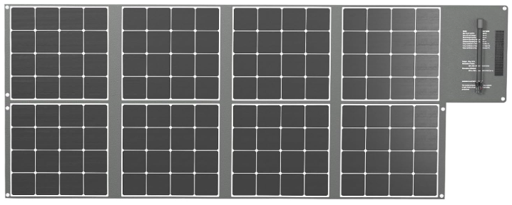 Renogy 400W foldable solar blanket used as the budget best solar panels for jackery 3600 pro max.