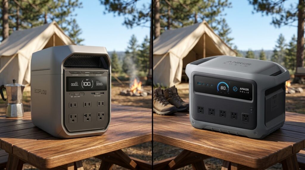The ultimate ecoflow delta 3 plus vs anker solix c1000 showdown for 2026 home backup and camping.