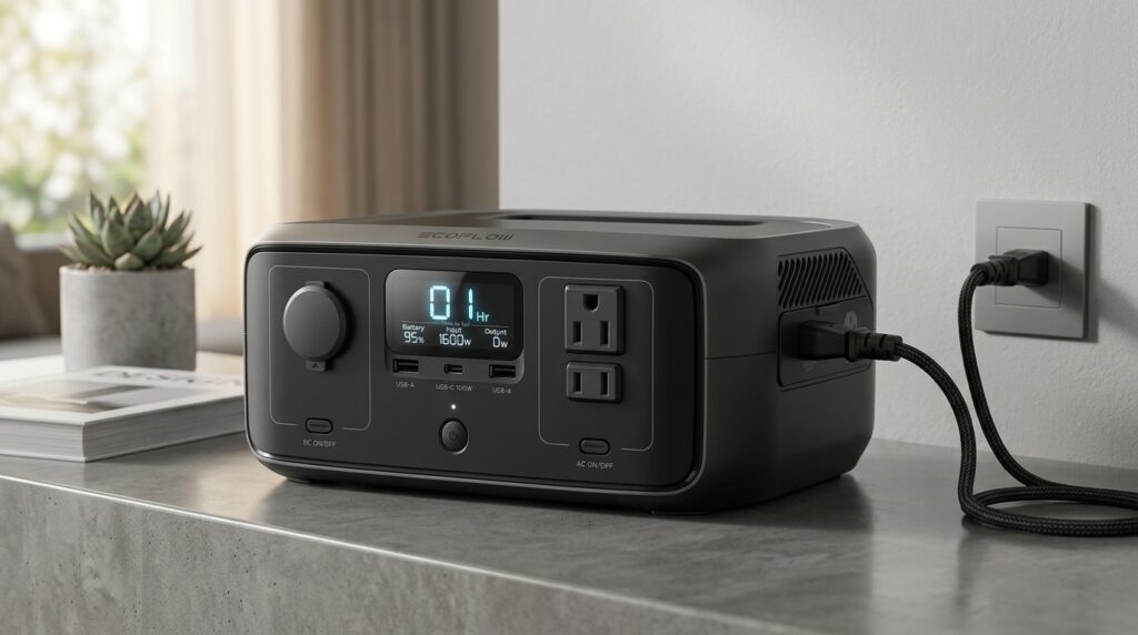 Examining the ultra-fast 1-hour wall charging speeds in our ecoflow river 3 review.