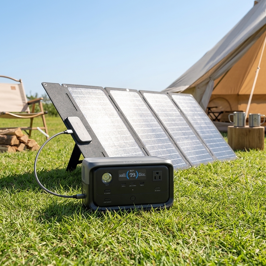 Evaluating the 220W off-grid solar input speeds in this ecoflow river 3 plus review.
