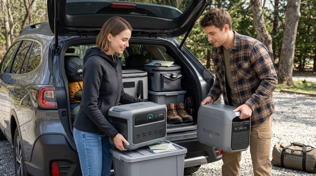 Highlighting the design and portability in the ecoflow delta 3 plus vs anker solix c1000 review.