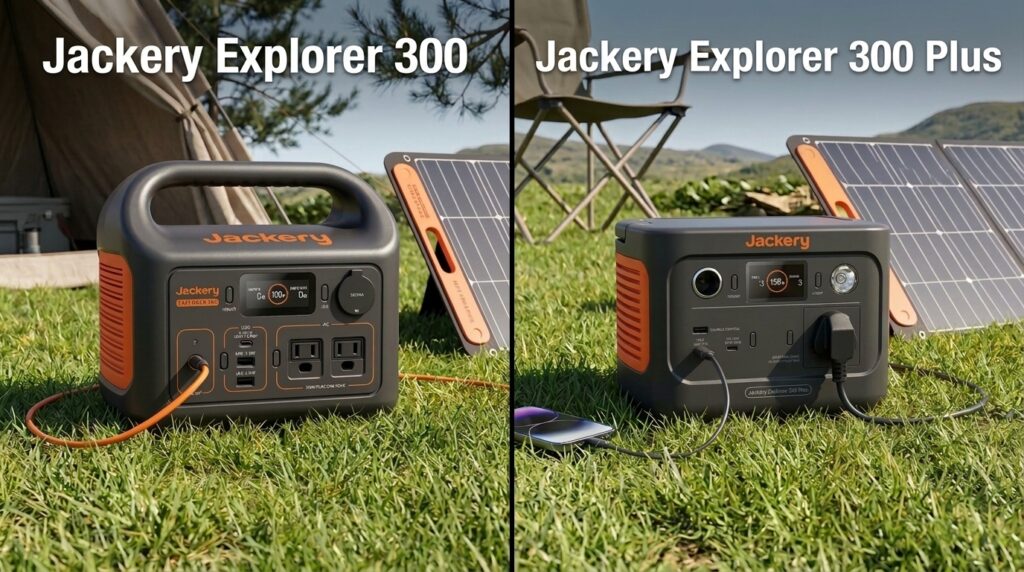 Testing the off-grid recovery speeds in the jackery 300 vs 300 plus solar comparison.