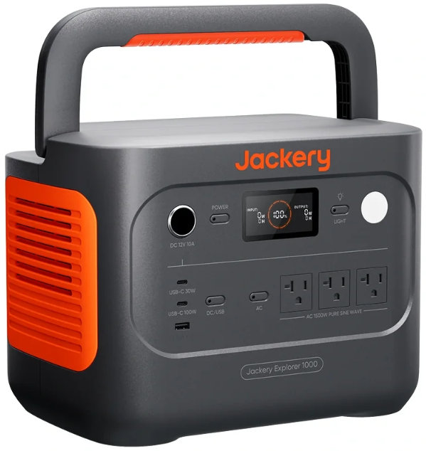 The Jackery Explorer 1000 v2 ranked as one of the best portable power station deals for 1kWh capacity.